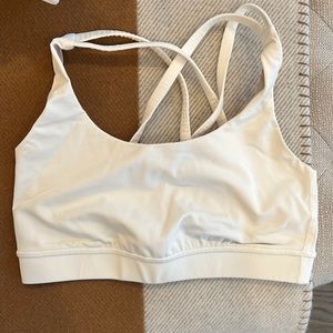 Lululemon white sports bra size 4